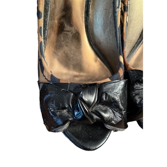 Guess size 5 1/2 leopard print pumps patent leather detail - Picture 7 of 13